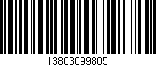 Código de barras (EAN, GTIN, SKU, ISBN): '13803099805'