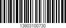 Código de barras (EAN, GTIN, SKU, ISBN): '13803100730'