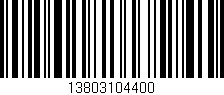 Código de barras (EAN, GTIN, SKU, ISBN): '13803104400'