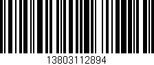 Código de barras (EAN, GTIN, SKU, ISBN): '13803112894'