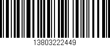 Código de barras (EAN, GTIN, SKU, ISBN): '13803222449'
