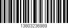 Código de barras (EAN, GTIN, SKU, ISBN): '13803236989'