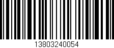 Código de barras (EAN, GTIN, SKU, ISBN): '13803240054'