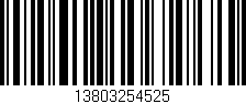 Código de barras (EAN, GTIN, SKU, ISBN): '13803254525'