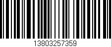 Código de barras (EAN, GTIN, SKU, ISBN): '13803257359'