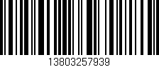 Código de barras (EAN, GTIN, SKU, ISBN): '13803257939'
