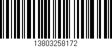 Código de barras (EAN, GTIN, SKU, ISBN): '13803258172'