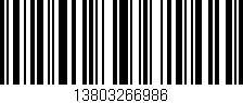 Código de barras (EAN, GTIN, SKU, ISBN): '13803266986'
