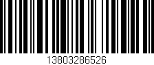 Código de barras (EAN, GTIN, SKU, ISBN): '13803286526'