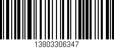 Código de barras (EAN, GTIN, SKU, ISBN): '13803306347'