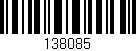 Código de barras (EAN, GTIN, SKU, ISBN): '138085'
