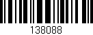 Código de barras (EAN, GTIN, SKU, ISBN): '138088'
