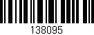 Código de barras (EAN, GTIN, SKU, ISBN): '138095'