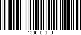Código de barras (EAN, GTIN, SKU, ISBN): '1380_0_0_U'