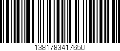 Código de barras (EAN, GTIN, SKU, ISBN): '1381783417650'