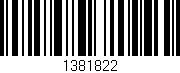 Código de barras (EAN, GTIN, SKU, ISBN): '1381822'