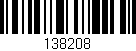 Código de barras (EAN, GTIN, SKU, ISBN): '138208'