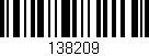 Código de barras (EAN, GTIN, SKU, ISBN): '138209'