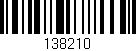 Código de barras (EAN, GTIN, SKU, ISBN): '138210'
