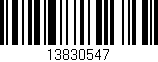 Código de barras (EAN, GTIN, SKU, ISBN): '13830547'