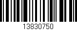 Código de barras (EAN, GTIN, SKU, ISBN): '13830750'