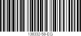 Código de barras (EAN, GTIN, SKU, ISBN): '138332-58-EG'