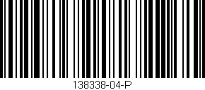Código de barras (EAN, GTIN, SKU, ISBN): '138338-04-P'