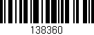 Código de barras (EAN, GTIN, SKU, ISBN): '138360'