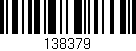 Código de barras (EAN, GTIN, SKU, ISBN): '138379'