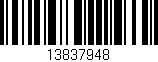 Código de barras (EAN, GTIN, SKU, ISBN): '13837948'