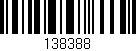 Código de barras (EAN, GTIN, SKU, ISBN): '138388'