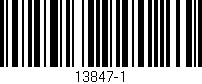 Código de barras (EAN, GTIN, SKU, ISBN): '13847-1'