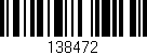 Código de barras (EAN, GTIN, SKU, ISBN): '138472'