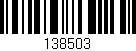 Código de barras (EAN, GTIN, SKU, ISBN): '138503'