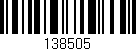 Código de barras (EAN, GTIN, SKU, ISBN): '138505'