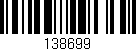 Código de barras (EAN, GTIN, SKU, ISBN): '138699'