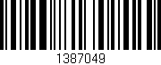 Código de barras (EAN, GTIN, SKU, ISBN): '1387049'