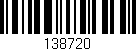 Código de barras (EAN, GTIN, SKU, ISBN): '138720'