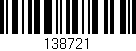 Código de barras (EAN, GTIN, SKU, ISBN): '138721'