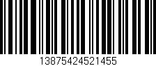 Código de barras (EAN, GTIN, SKU, ISBN): '13875424521455'