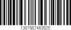 Código de barras (EAN, GTIN, SKU, ISBN): '1387967463925'