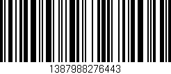 Código de barras (EAN, GTIN, SKU, ISBN): '1387988276443'
