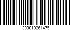 Código de barras (EAN, GTIN, SKU, ISBN): '1388010261475'