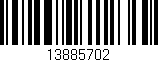 Código de barras (EAN, GTIN, SKU, ISBN): '13885702'