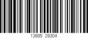 Código de barras (EAN, GTIN, SKU, ISBN): '13885/29304'
