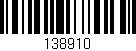 Código de barras (EAN, GTIN, SKU, ISBN): '138910'