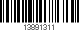 Código de barras (EAN, GTIN, SKU, ISBN): '13891311'
