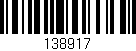 Código de barras (EAN, GTIN, SKU, ISBN): '138917'