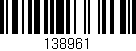 Código de barras (EAN, GTIN, SKU, ISBN): '138961'