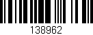 Código de barras (EAN, GTIN, SKU, ISBN): '138962'